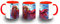 MERCHANDMANIA TAZA ROJA Monkey D. Luffy, piratas, rey, sombrero de paja color mug.
