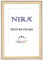 NiRa Massiv Holz Bilderrahmen Landhaus 84 x 119 cm in Beige-Gold | Farbe und Größe wählbar | Rahmen für Poster | Puzzle | Foto collage HD082