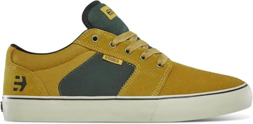 Etnies Men's Barge LS Skate Shoe, TAN/Green, 11 UK