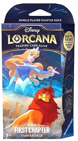 Disney Lorcana Trading Card Game: Das Erste Kapitel - Starter Deck Saphir und Stahl (Englisch)