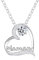GUOYU Collier Maman Femme, Cadeau Fête des Mères, Noël et Anniversaire (Argent) (1)