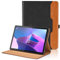 Coque pour Lenovo Tab P11 Pro 2nd 2022 11.2 Pouces, Business PU Cuir Cover Tablette Housse de Protection Auto Réveil/Sommeil, Multi-Angle Flip Portefeuille Étui avec Fonction Support - Noir