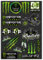 Diyxisk Adesivi Per Kit Moto Adesivi Sponsor Moto Adesivi Motocross Sticker Adesivi per Decalcomanie per Moto, Sticker Motocross Grafiche, per Moto da Cross, Caschi e Skateboard (Dinosauro)