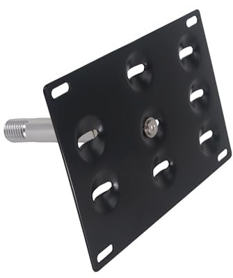 HiSport License Plate Holder Front Bumper Compatible with Mercedes C-Class CLA-Class E-Class S-Class GLK-Class ML-Class GLA-Class SL-Class, No Drill Relocator Hole Adapter Support Holder