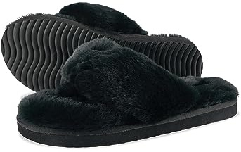 flip*flop original*fur 2 Damen Sandalen Schwarz, Größe 41 EU