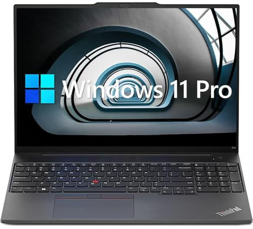 Lenovo ThinkPad E16 – Notebook business 16 pollici WUXGA AMD Ryzen 5 7530U, 40 GB RAM, 2 TB SSD, webcam, HDMI, RJ-45, lettore di impronte digitali