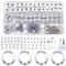 WEBEEDY Silicone Letter Bracelets Kit - 7 Styles, 90pcs Small Square Letter Alphabet Beads for Bracelets, Necklace, Keychains & DIY Crafts Gift