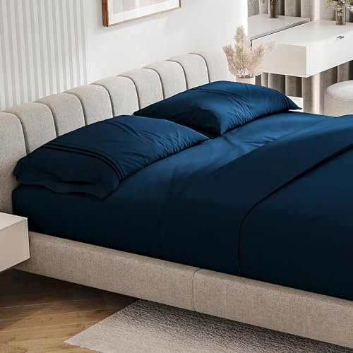Bettwäsche-Set (Marineblau, California King)