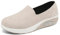 Vorgelen Zapatillas Mujer Caminar Zapatos Running Fitness Outdoor Sneakers Ligero Transpirable Comodas Calzado Casual Deportivas Sandalias 291 Beige 35 EU = 36 CN