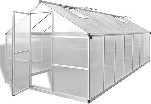 ARKEM Serre Aluminium renforcé 10,53 m²,Carport Abri Voiture,Serre Tunnel