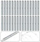 Lot de 30 manchons métalliques pour serre - Pour tunnel de culture en fibre de verre de 5 mm - Argenté