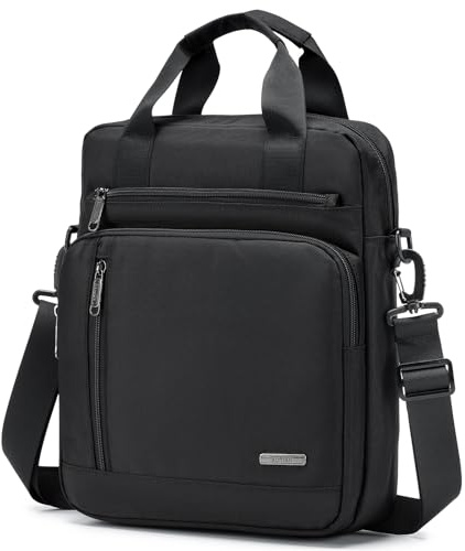SUCIKORIO Umhängetasche Herren Groß, Multi-Pocket Schultertasche Herren Laptop 14 Zoll 28x33x10cm Wasserdicht Oxford Sling Crossbody Bag Herrentasche Mit Oberem Griff für Arbeit, Reise