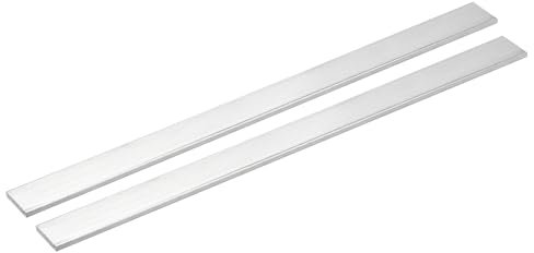 QUARKZMAN 2 Stück Alublech 3mm Dicke, 305mm Länge 6061 Aluminium Flachstange 20mm Breite, Quadratischer Aluplatte Solide Alu Vierkantstange für Modellbau Maschinenbau Baubranche Fahrzeugbau