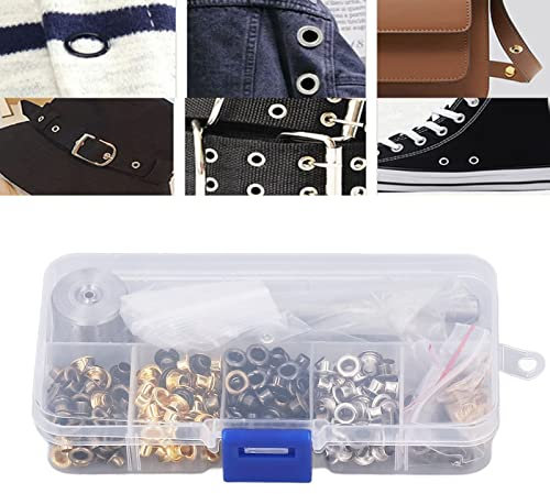 LetCart Ösen-Werkzeug-Set, 3,5 mm, mehrfarbig, mit transparenter Aufbewahrungsbox für DIY-Kleidungstaschen