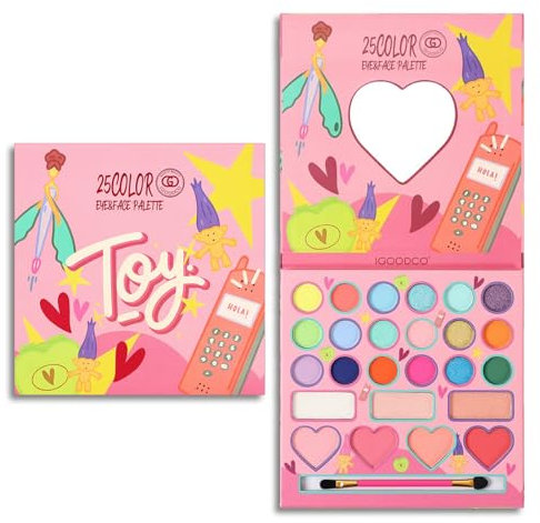 MockTota Schminkset Mädchen, Ungiftig und Abwaschbar Kinder Make-Up Set Mädchen, Karneval Schminke Kinderschminken Set, DIY Prinzessin Kids Makeup Set for Girls, Kinder Schminkpalette (25 Farbe)