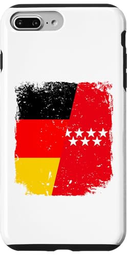 Hülle für iPhone 7 Plus/8 Plus Deutschland - Madrid Spanien Flagge der Freundschaft