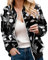 Damen Bomberjacke Pilotenjacke damenwesten sommer leicht pilotenjacke leichte steppjacke damen cardigan damenjacke blouson lederjacke damen schwarz blouson jacke damen strickjacke rosa damen