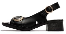 Fly London Damen EDOV237FLY Sandal, Black, 38 EU