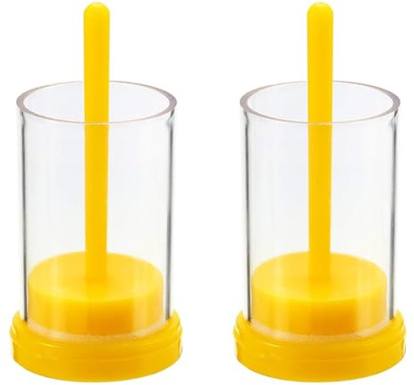 Niuhong 2 Pcs Bienenkönigin Marker Imkerei Ausrüstung Markieren Queen Marker-Flasche Biene Catcher Kunststoff Imker Werkzeug Markierflasche Käfig Bienenzucht Werkzeug