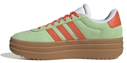 adidas Mixte Enfant VL Court Bold Shoes Junior Chaussures, Semi Green Spark/Semi Impact Orange/Cloud White, 36 2/3 EU