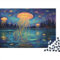 Quallen 1000 Stück Puzzles Für Erwachsene Teenager Stress Abbauen Familien-Puzzlespiel 1000-teiliges Puzzle Kinder Lernspiel Spielzeug Geschenk Puzzel 1000pcs (75x50cm)