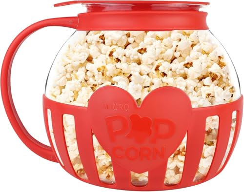 Máquina para hacer palomitas de maíz en microondas, de silicona, plegable, sin BPA, para el hogar, fiestas y cocina, color rojo