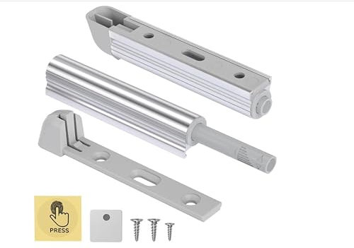 3 Pièces Ferme Porte Amortisseur Porte Placard Aimant pour Porte de Placard Push to Open Aimant Poussoir Placard Loquets de Magnétiques pour Armoire de Cuisine Fermeture System