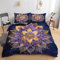 FamHarbor Retro Blumen Muster Bettwäsche 155x220 cm mit 2 Kissenbezug 80x80 cm, Soft Mikrofaser Teenager Bettbezug mit Reißverschluss, Bohème Muster Bettwaren & Bettwäsche, A3229