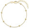MATERIA Gold Armband Kugeln Damen - Silber 925 vergoldet Kugelarmkette SA-88-Gold
