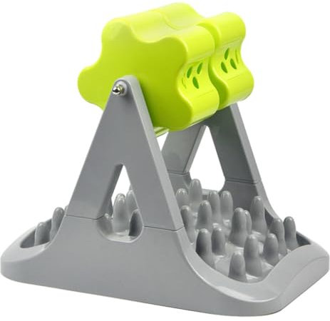 Yardwe Automatischer Futterspender Für Hunde Drehbares Design Aus Lebensmittelechtem Material Rutschfester Boden Leicht Zu Reinigen Kompakte Für Platzsparende Fütterung