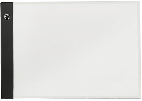 MENGDA A4 Rechargeable Tablette Lumineuse Painting, Luminosité Réglable, Tableau Lumineux LED, Tables à Dessin Lumineuse pour Animation, Croquis (35,5*23,5*0,4CM sans échelle, convient au papier A4)