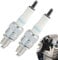 Zündkerze CR7HSA/C7HSA Zündkerze Gewinde 10 mm, 2Pack Zündkerze CR7HSA, für Roller, Mopeds und Motorräder, Geschützt für Verbesserte Motorleistung und Effiziente Zündung