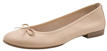 Tamaris 1-1-22116-41-110 Damen Ballerina Leder weiß weiß