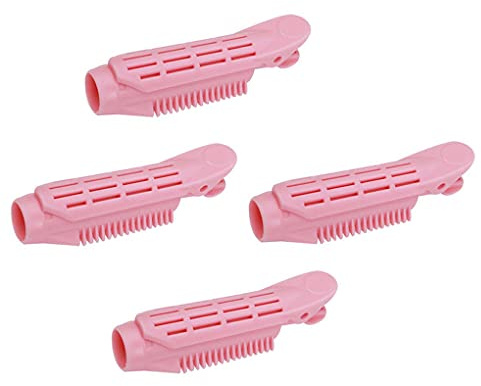 4 Stück Volumizing Long Short Hair Root Clip Bangs Curler Roller Wave Clip Home Salon Styling Clamp Women Girls Pink