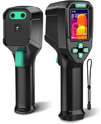Wärmebildkamera, 240×240 IR-Auflösung, 2.4 TFT-LCD, -20℃ bis 550℃, NETD <60mK, 25Hz, bis zu 15h Akkulaufzeit, Tragbare Infrarotkamera für Hauswartung, Leckage Inspektion