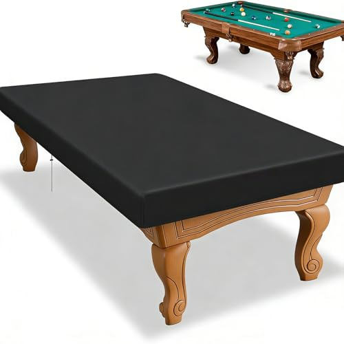Rayakt Pool Table Cover – 7 Feet / 235 x 135 x 20 cm Oxford Fabric Waterproof Billiard Table Cover, 210D Outdoor Indoor Dustproof Snooker Table Covers for Indoor and Outdoor, UV Resistant & Tearproof