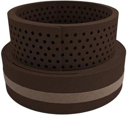 zaun|zu® Premium Duo Set Einzelstreifen 2,55 m | Sichtschutzstreifen PP für Doppelstabmatten UV-beständiger Sichtschutz | Zaunblende | Made in Germany | Gesamthöhe 19cm Braun 2,55m