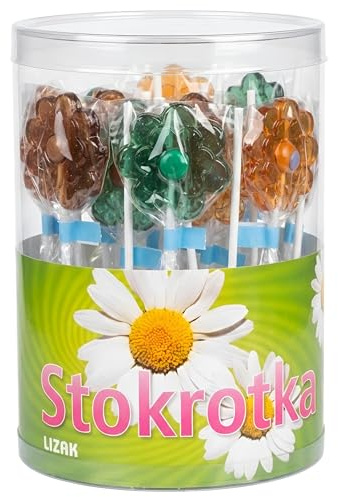 Lizak Lollipops Gänseblümchen 50 Stück Lutscher Lollies Dauerlutscher am Stiel