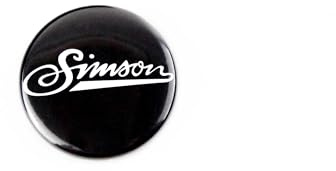 SIMSON weich Button, Anstecker Simson weiche Schrift, Ø25 mm
