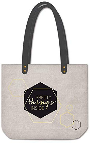 Grafik Werkstatt Shopper Leinen Damen Tasche Pretty things inside, Mehrfarbig