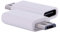 REY Adaptateur convertisseur USB C 3.1 Femelle vers Micro USB mâle, pour la Charge et Les données, Blanche