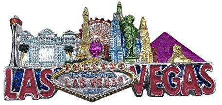 3D Las Vegas USA Kühlschrank Kühlschrankmagnet Tourist Souvenirs Handmade Harz Handwerk Magnetischen Aufkleber Home Küche Dekoration Reise Geschenk