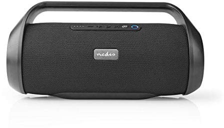 Nedis - Party Boombox - 6 Stunden Wiedergabezeit - Bluetooth® Wireless-Technologie - True Wireless Stereo (TWS) - Wasserdicht - Schwarz