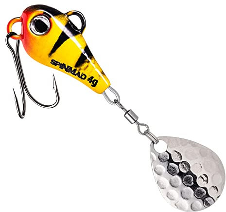 SpinMad 4g Bleikopfspinner - Jig Spinner, Farbe Lieblingsköder:Lemon Tiger