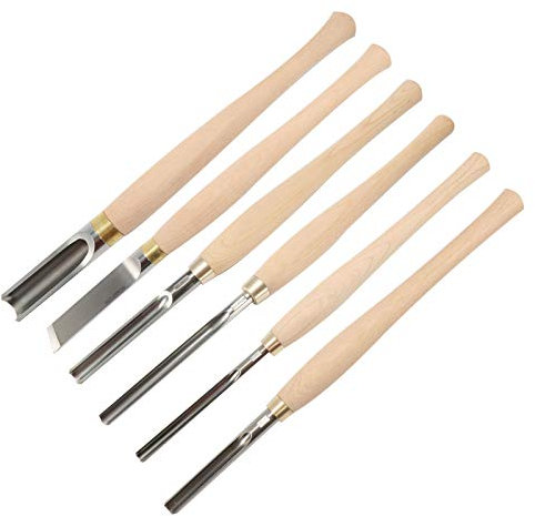 Drehmeißel 6 PCS, Drechselmesser Set Für Anfänger Und Hobby-Drechsler - 6 Verschiedene Drechselbeitel in Einem Satz Für Das Drechseln Mit Drechselbank