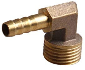caihongwei caihv-Pipe-Schnittstelle BSP Außengewinde Rohr Barbed Joint Adapter, Messing Schlauchkupplung Fitting Elbow 6mm-16mm Tail 1/8 1/4 3/8 1/2, Anschlussadapter für Gartenwasserrohre