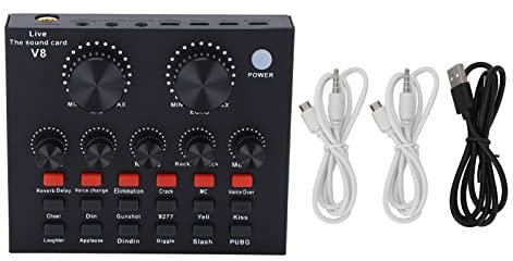 Zweikanal-Audio-Conditioner-Mixer Zweikanal-Rauschunterdrückung Bluetooth-Audiokonverter Mischpult Hall Sprachänderung Elektrischer Sound 48 KHz 16 Bit