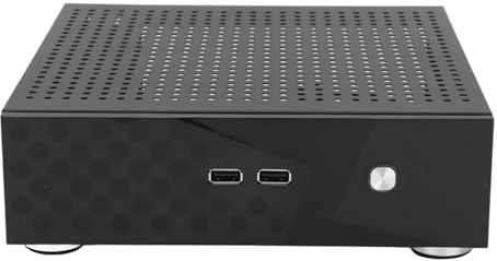 Mini ITX Desktop Computer Case, Desktop Case M AXT Gaming PC Case per Computer Video Domestici, Computer per Hotel, Terminali Self-Service, Buona Dissipazione del Calore
