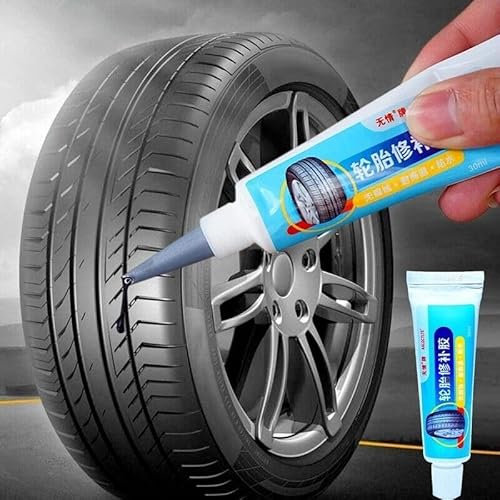 YuuFcy Reifenreparatur Kleber, Reifen Reparaturset Kfz, Reparaturkleber Für Autoreifen,Alleskleber Gummi Reparatur,Professioneller Stark Haftender Reifenkleber Für Auto/Motorrad/Fahrrad