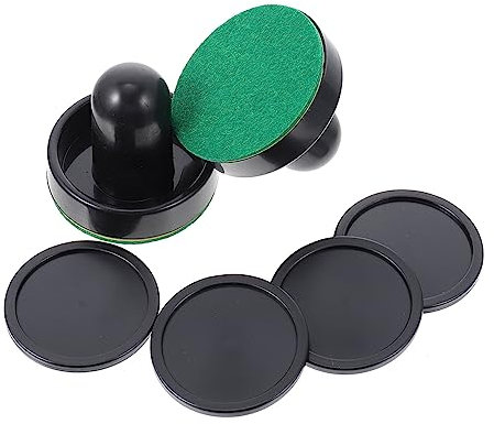 Sosoport 2 Sätze Eishockeymaschine feldhockeyschläger Hockey Stick air Hockey verschleißfeste Hockey-Pucks Eishockey-Anschieber Luft Zubehör Schlag den Ball handhaben Kopf den Ball Plastik